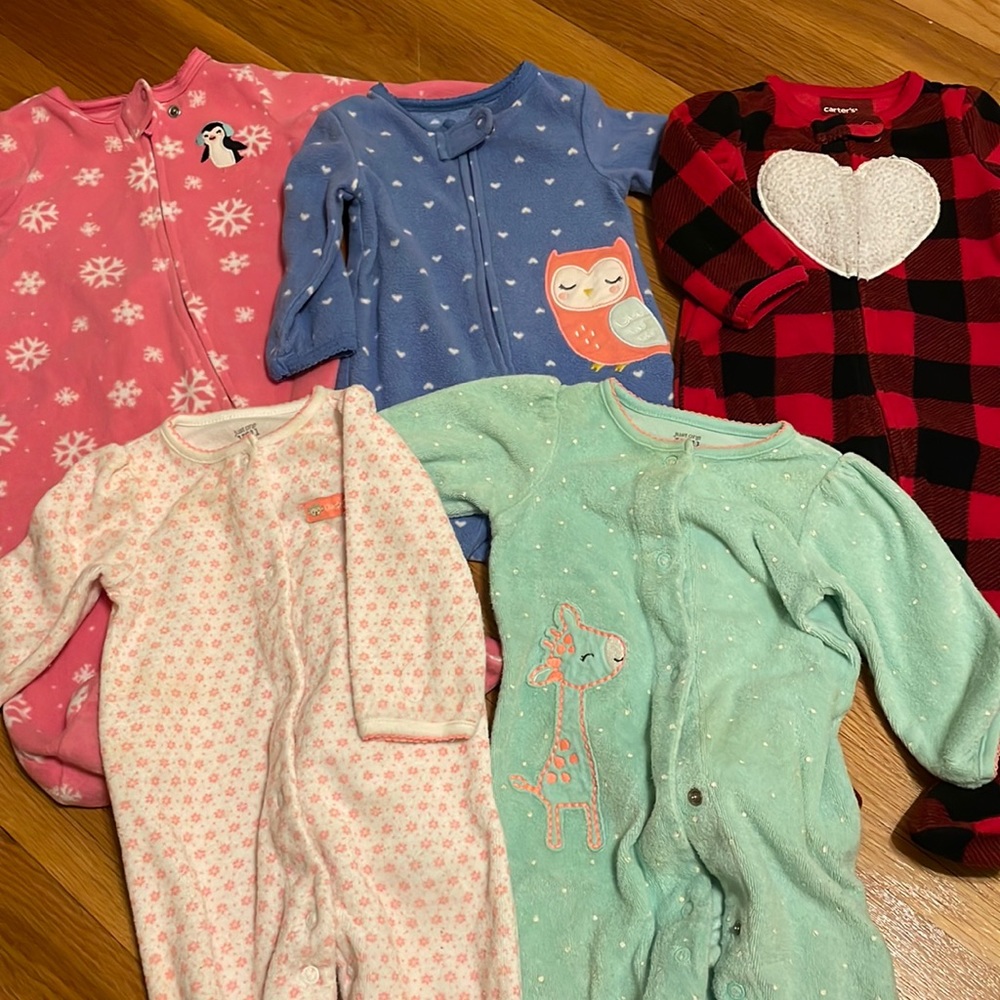 Carters 6m sleep and play bundle GUC